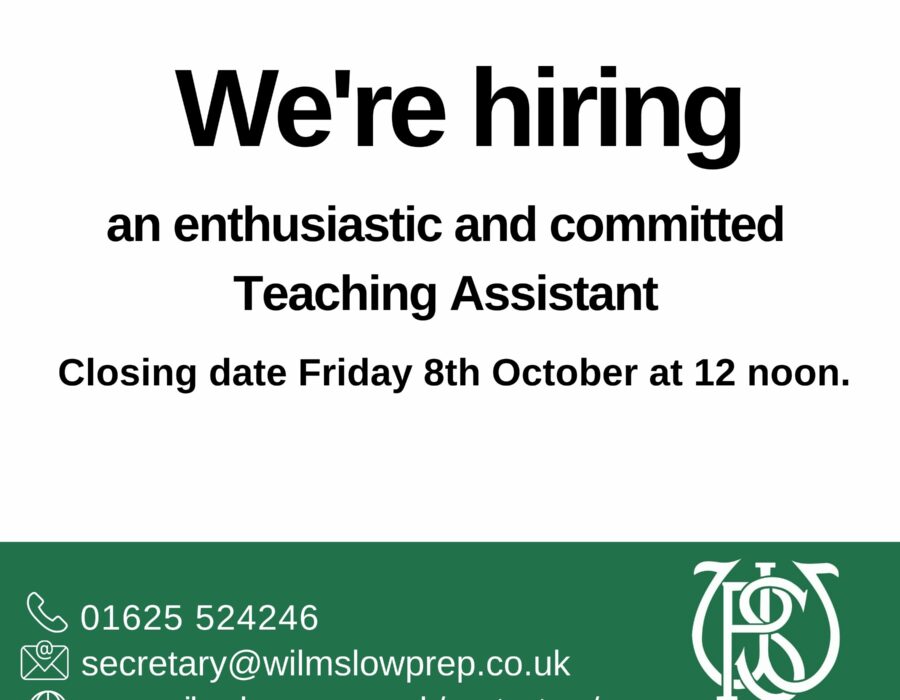Wilmslow preparatory school hiring